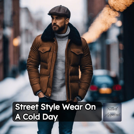 Men's Casual Street Style Wear On A Cold Day