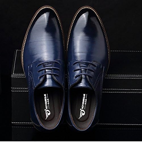 Men's Gradient Toe Dress Shoes Oxford Shoes Formal Pointed Lace Up Casual Business Suit Tuxedo Shoes for Men Black